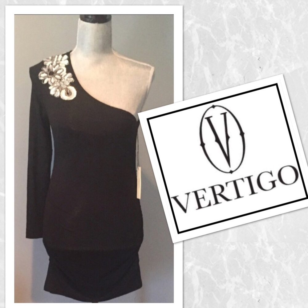 Designer Vertigo Paris A-symmetrical dress